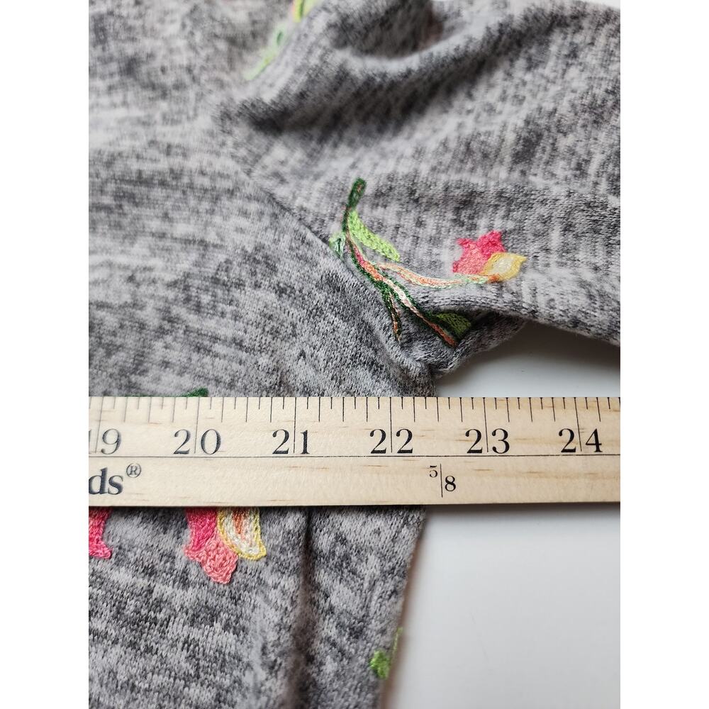NWT Fig & Flower Sweater Womens 2X Floral Embroidered peasant comfy casual - Picture 7 of 8